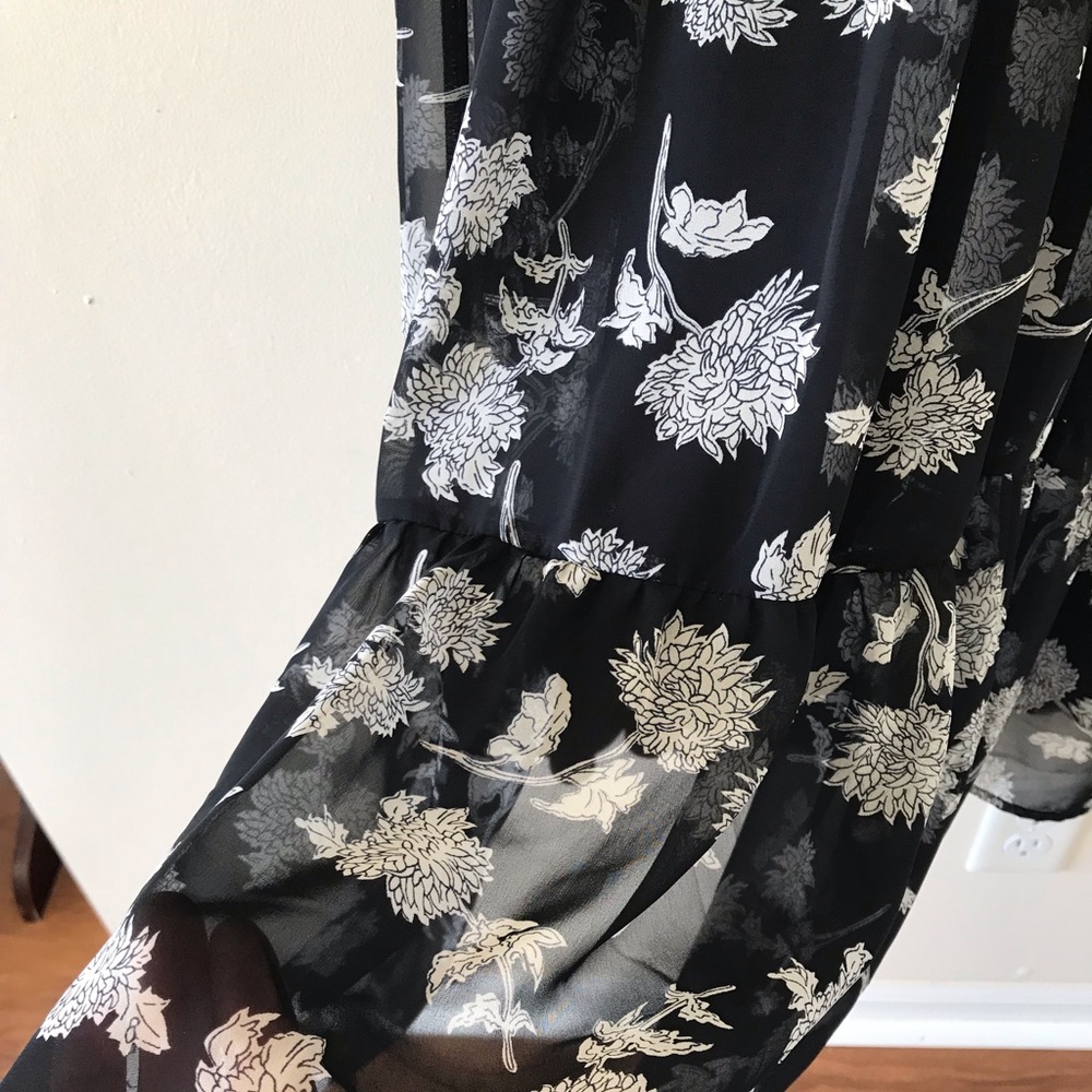 Lulus Floral Dressed Up Black Floral Print Midi Dress - Picture 10 of 16
